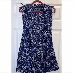 LAUREN RALPH LAUREN Sundress Blue Paisley Small